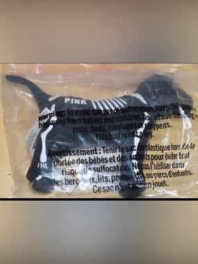 Pink Victoria’s Secret skeleton dog plush